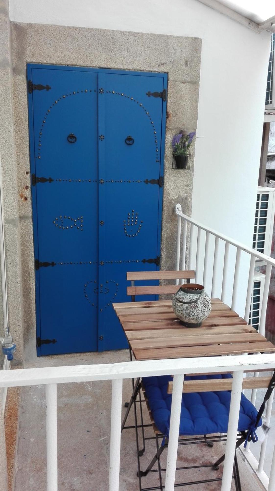 The Blue And White Porto House Apartment Exterior photo